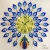 Peacock Wall Clock Mute Minimalist Creative Factory Direct Sales Foreign Trade Atmosphere Amazon Hot European Iron Wall Clock