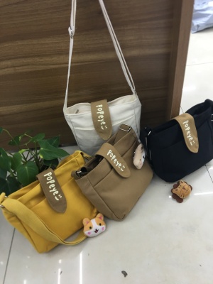 2020 new catone lovely canvas bag cross-body export custom zipper printed multi-color small size receive fashion