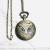 Hot style creative 3D owl embossed clamshell iron chain pocket watch manufacturers direct tourism souvenir