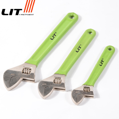 Lit Lide Hardware Green Plastic Multi-Functional Adjustable Wrench Fast Universal Shifting Spanner Repair Supporting