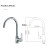 Huadiao factory direct wholesale copper health and sanitation wash basin sink basin can rotate hot and cold water faucet