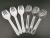 Disposable Plastic Spork, Fruit Fork and Spoon, Plastic Tableware, Takeaway Tableware, PS Tableware