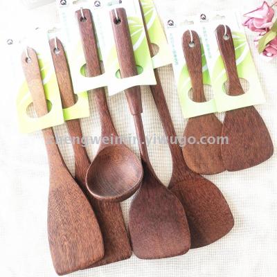 Bamboo and wood products natural bamboo and wood tableware kitchen non-stick pan spatula