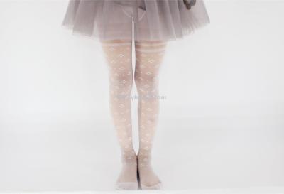 [foreign trade explodes money] girl dance printing core yarn dance socks small chrysanthemum pattern tights