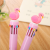 Creative Stationery Ten-Color Ballpoint Pen Cartoon Student Color Graffiti Pen Girl Heart Multi-Color Retractable Ballpoint Pen Wholesale