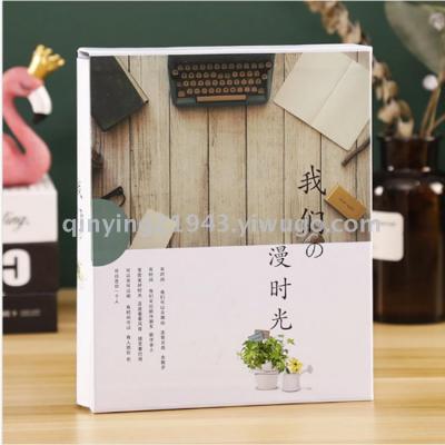 Qin Ying 6-Inch 200 Plastic Pp Pocket Loose-Leaf Photo Album Baby Growth Commemorative Booklet Boxed Photograph Album Book
