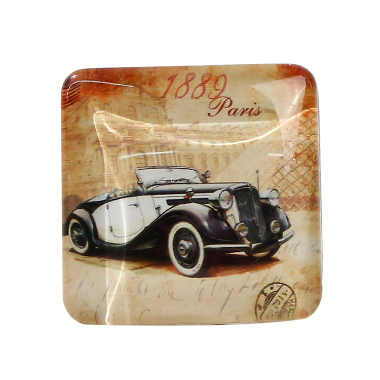 正方形水晶冰箱贴厂家直销装饰工艺品旅游纪念品礼品