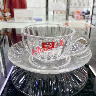 Glassware coffee glass set Coffee cup and saucer set with small cups and glasses 025