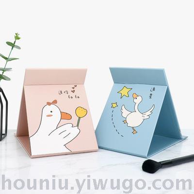 New avocado princess makeup mirror students custom department gifts cartoon folding paper mirror a hair