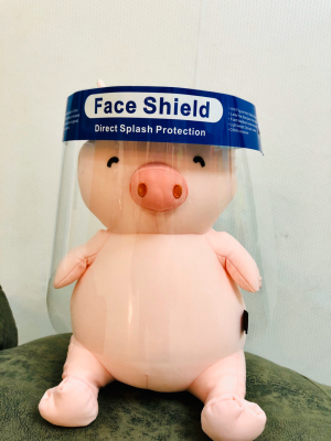 Face mask, anti - splash anti - droplet mask, anti - wind and waterproof Face guard head guard transparent PET anti - fog lens