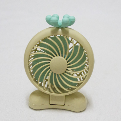 Folding and customizable cartoon cute hand-held fan