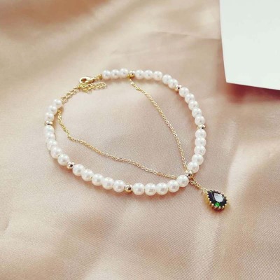 Pearl Bracelet Water Drop Gem Bracelet Korean Original Custom