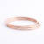 Dianqi Korean Style Fashionable Simple Light Plate Three-Ring Bracelet Titanium Steel Plated 18K Rose Gold Bracelet Non-Fading Women's