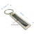 Double-sided rectangular wall pattern single-row key ring laser marking lettering advertising promotional gift pendant