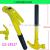 0.5kg yellow steel pipe handle claw hammer hammer hammer hammer hardware tool hammer 2020