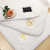 High quality five-star hotel pure white cotton bathroom mat absorbent towel mat simple long hair door pad logo