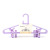 Liting Multi-Functional Plastic Hanger with Clip Adult Anti-Slip Traceless Wet and Dry Dual-Use with Clip Wholesale Household Hangers