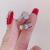 Diamond ring opening adjustable design platinum quality imitation sterling silver Diamond ring customized with web celebrity