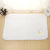 High quality five-star hotel pure white cotton bathroom mat absorbent towel mat simple long hair door pad logo