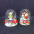 New Christmas crafts ornaments Santa decorated crystal ball interior festive supplies