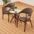 Outdoor table and chair aluminum table chairs garden table sets