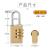 Waterproof and rust proof solid brass combination lock padlock GT213 with 3 bit small code padlock