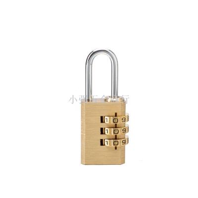 Waterproof and rust proof solid brass combination lock padlock GT213 with 3 bit small code padlock