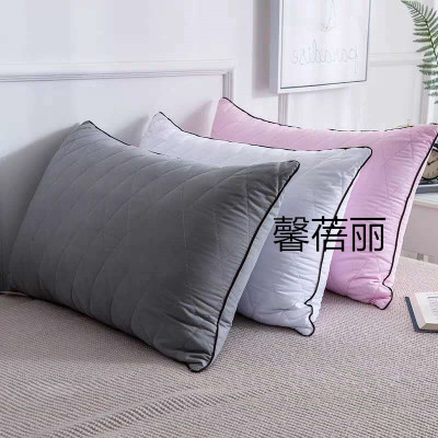 Feather silk pillow unilateral