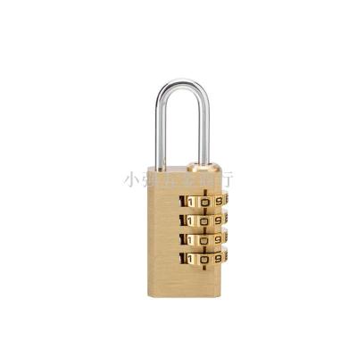Waterproof and rust proof solid brass combination lock padlock 4 bit small code padlock GT214