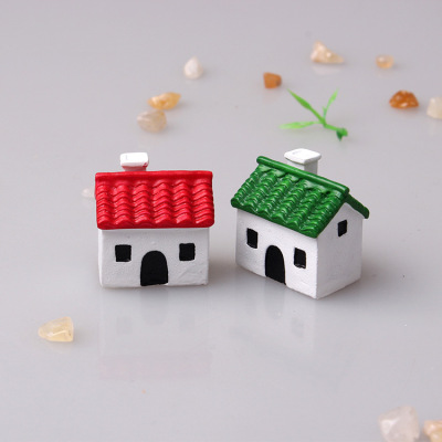 Factory direct building color small house psychological sand table game micro landscape meaty flower pot decoration