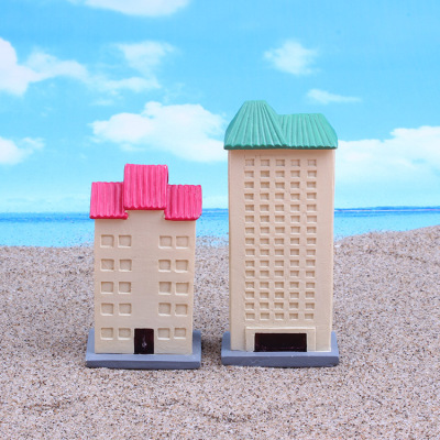 Factory direct resin building class modern high-rise building building micro landscape set pieces psychological sand game