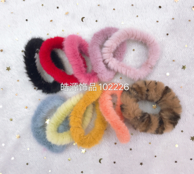 Imitation mink hair Korean fashion rubber band head ring