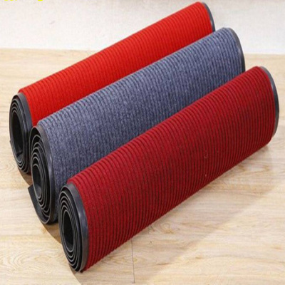 The manufacturer customizes The entrance door dust absorption anti-skid door mat compound floor mat The lobby of The commercial building anti-skid double stripe ground