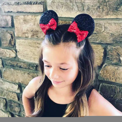 Hot style hair accessories children's baby cartoon mickey Minnie mouse sequined hairpin hairpin tiaras 295 (117)