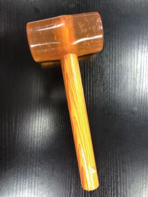 Lit Lide Hardware Transparent Rubber Hammer High Elastic Shockproof Rubber Hammer