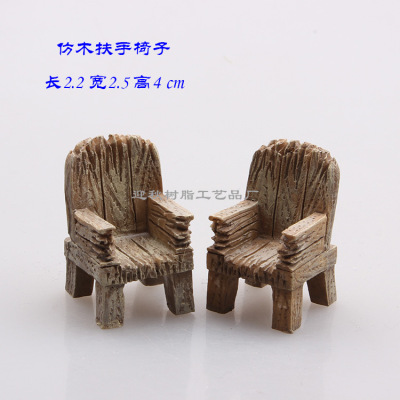 Manufacturers direct copy wood sausage meaty flower pot DIY accessories micro-landscape psychological sand table