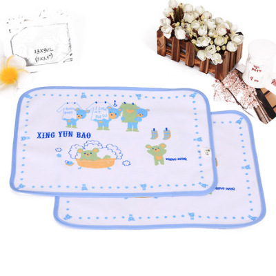 Xingyunbao Pure Cotton Towel Material Name Waterproof Stroller Urine Pad 26 * 37cm Two-Pack Newborn Breathable Diapers