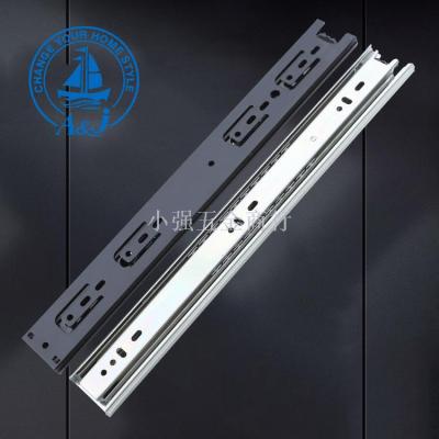 4515 factory direct three section silent steel ball slide rail furniture drawer side of ball rail furniture hardware 