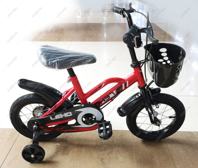16 inch portable children's bicycle leho bike with iron wheel and basket