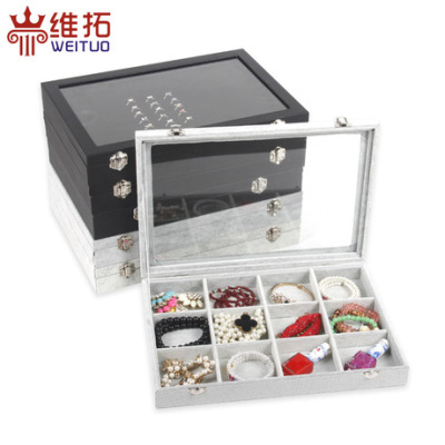 Vituo flannelette jewelry jewelry box jewelry box jewelry display box jewelry display rack