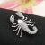 2018 Europe and the United States fashion accessories personality fashion micro zircon scorpion brooch brooch scarf clothing accessories woman