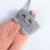Children's Gloves, Winter Cute Cartoon Wool Hanging Neck Thermal Extra Thick with Fleece Baby Finger Gloves
