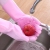 Silicone dishwashing gloves female household cleaning to use waterproof kitchen magic cleaning artefact thin durable model of anti - hot housework