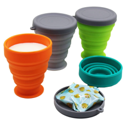 Gargle's new creative Folding Coffee Cup Portable Outdoor Exercise Fitness Cup expansion Custom logo