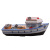 Manufacturers direct Mediterranean wind 20cm fishing boat aquarium accessories Marine resin crafts