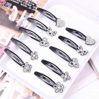 Daihatsu hot drill rabbit ears crown butterfly star water drill hair clip hair band accessories