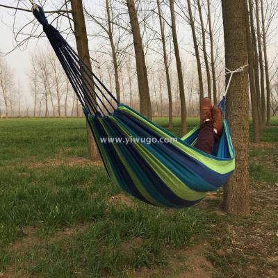 Single 100cm Hammock Wholesale Outdoor Leisure Canvas Hammock in Stock Wholesale