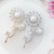Han banke joker micro - set zircon crystal pearl flower brooch cardigan suit accessories another pin clothing accessories corsage