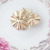 Latest Exquisite Craft Lotus Leaf Brooch Fashion Pearl Flower Scarf Buckle Elegant All-Match Flower Cutout Brooch