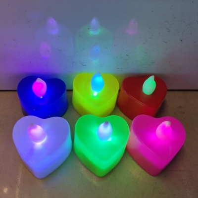 Plastic Small Love Electronic Candle Confession Ornaments